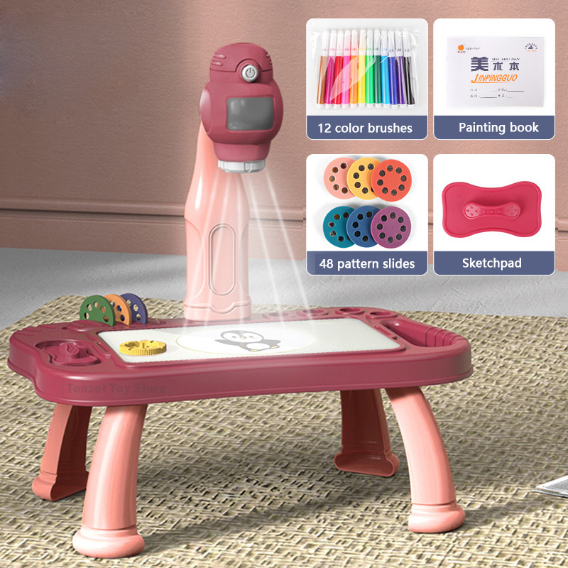 Kids Education Table - Умный проектор, набор для рисования детей,