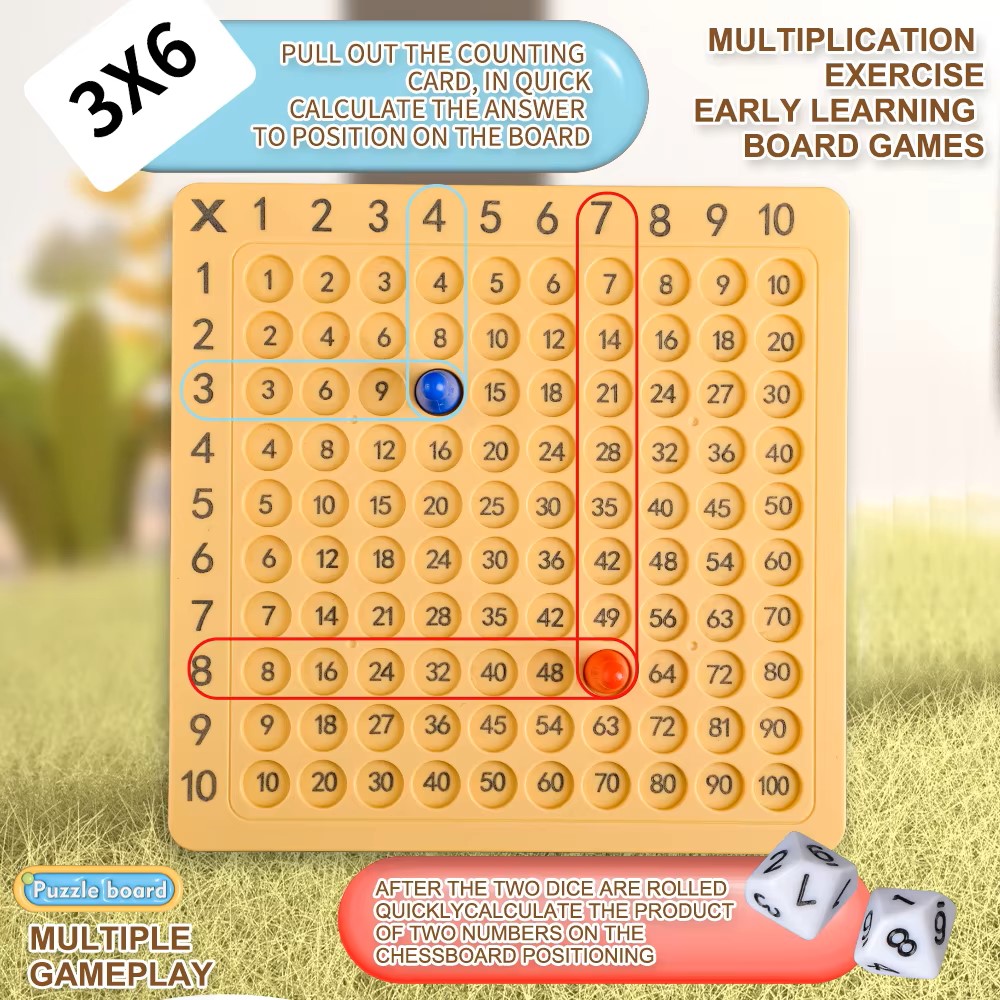 Kids Education Table - Доска для умножения 99 элементов, Монтессори,