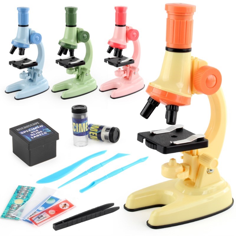 Kids Education Tools - Детский научный микроскоп с LED-подсветкой, HD,