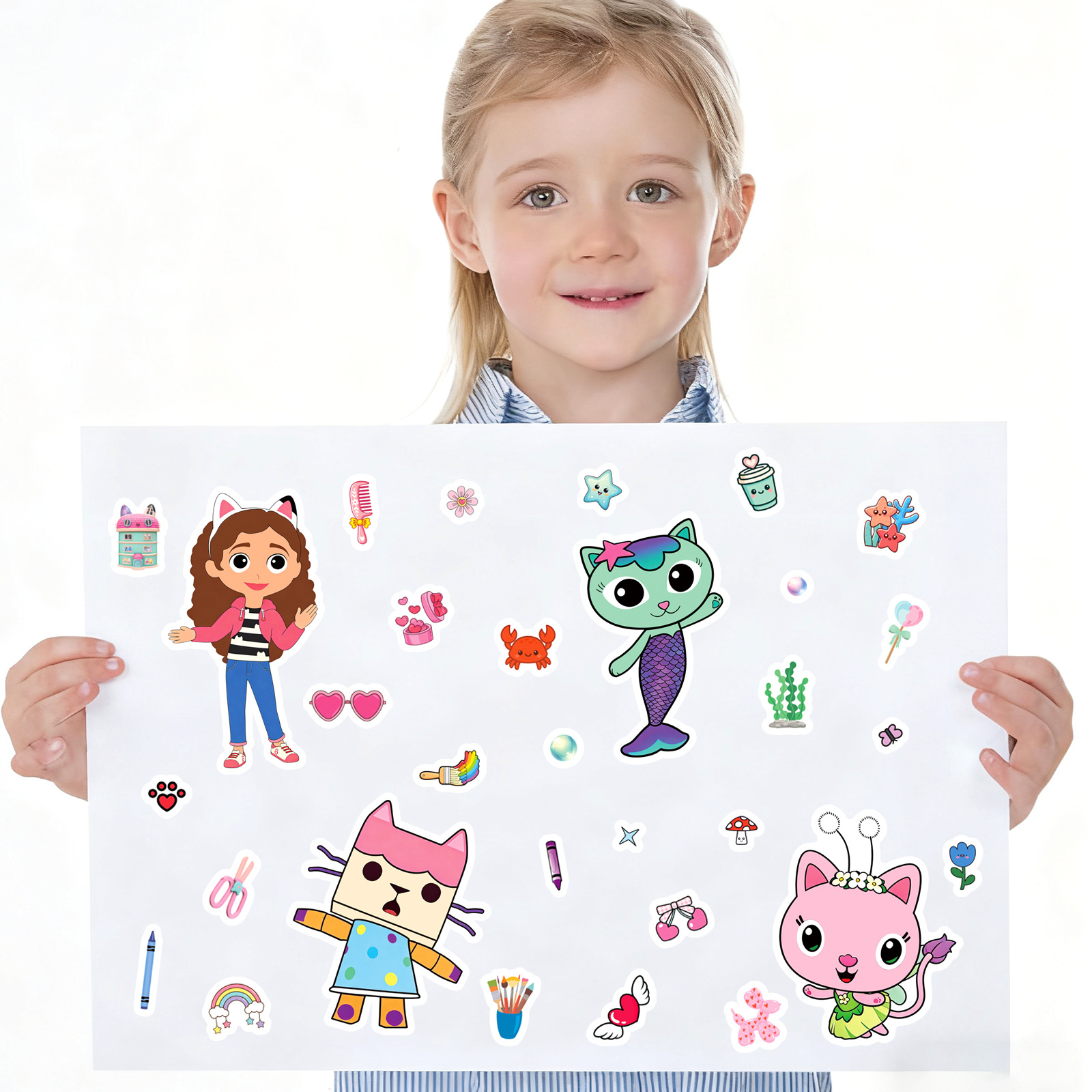 Набор из 8/16 листов: Наклейки – обзор и цена Kids Education Material