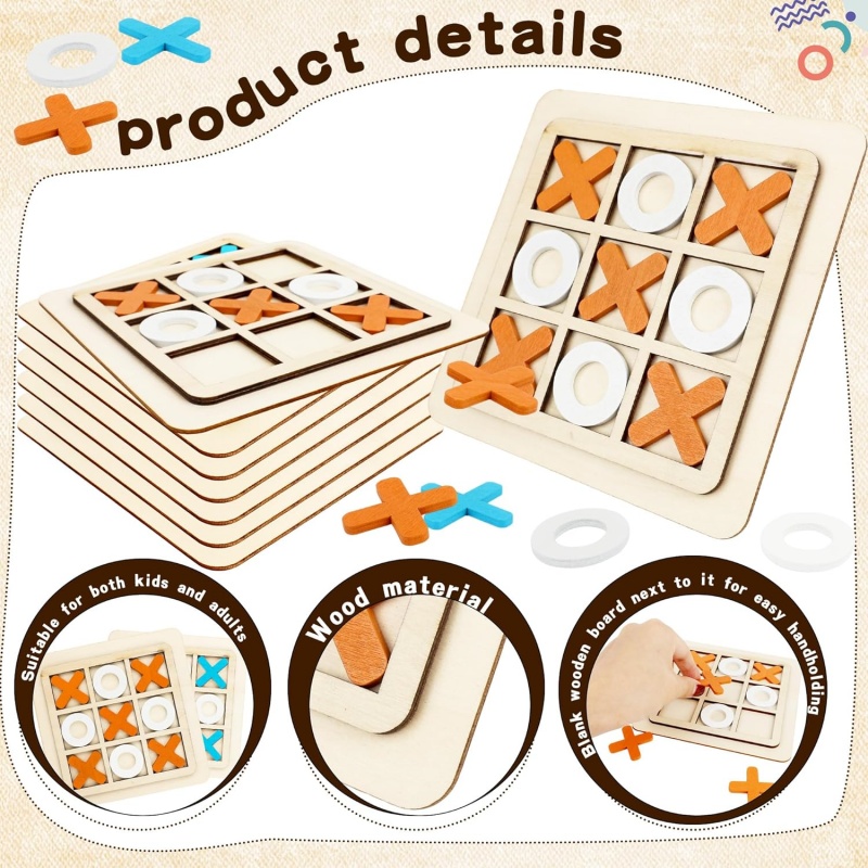 Деревянные игры Tic Tac Toe, ш – обзор и цена Kids Education Table