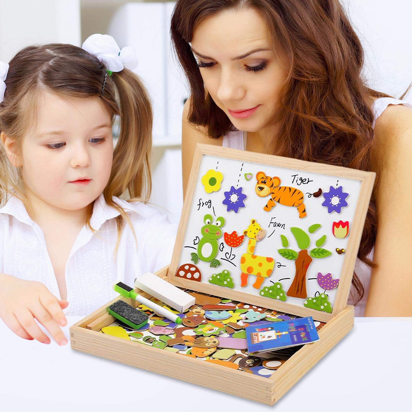 Детская магнитная доска, дерев – обзор и цена Kids Education Tools